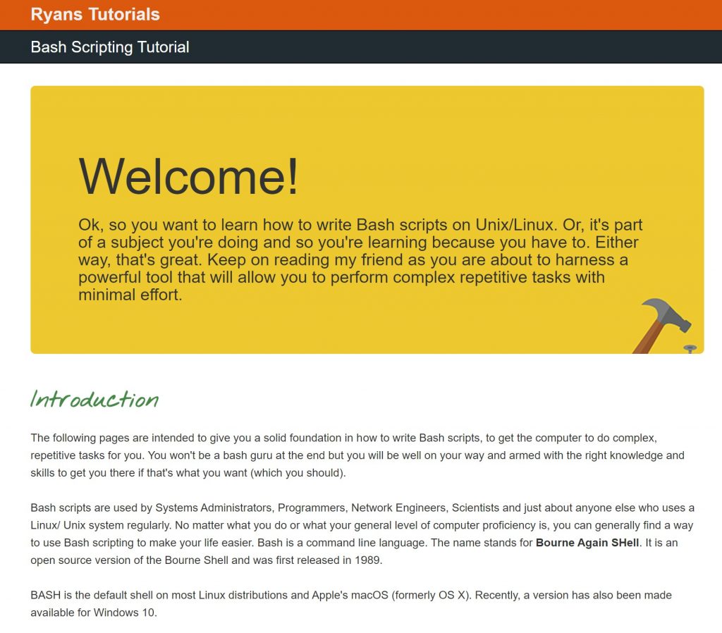 Bash Script Tutorial